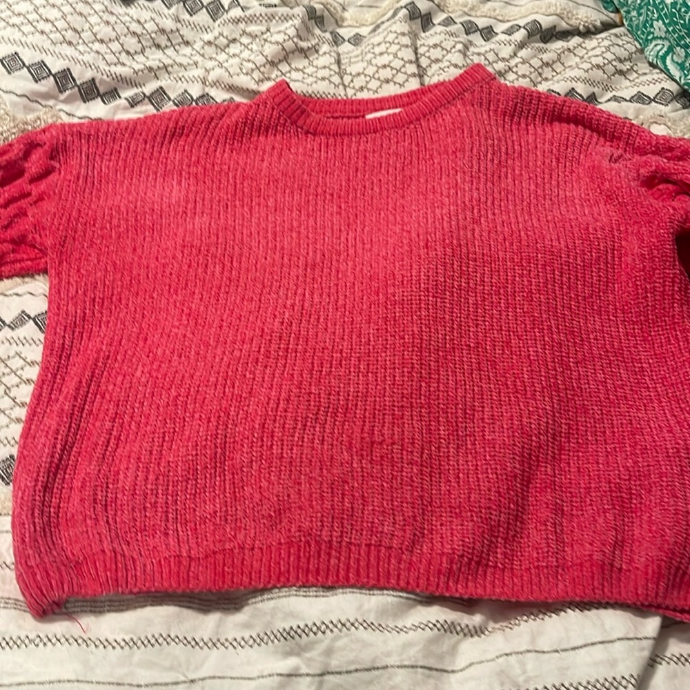 Super cute vibrant pink sweater. Never worn.